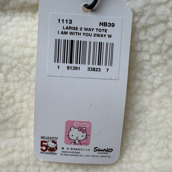 Hello Kitty 50th Anniversary Le Sportsac Large Tote Bag NEW NWT - Picture 5 of 5